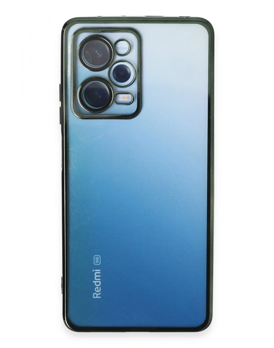 Newface Xiaomi Redmi Note 12 Pro 5G Kılıf Razer Lensli Silikon - Yeşil