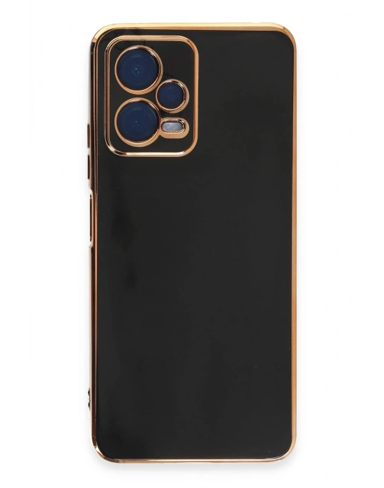 Newface Xiaomi Redmi Note 12 Pro 5G Kılıf Volet Silikon - Siyah