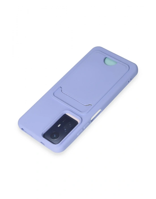 Newface Xiaomi Redmi Note 12S Kılıf Kelvin Kartvizitli Silikon - Lila