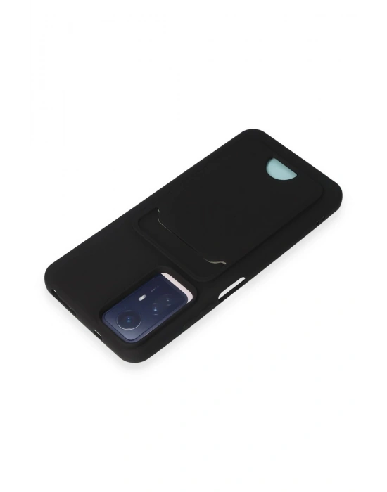 Newface Xiaomi Redmi Note 12S Kılıf Kelvin Kartvizitli Silikon - Siyah