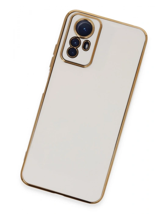 Newface Xiaomi Redmi Note 12S Kılıf Volet Silikon - Beyaz