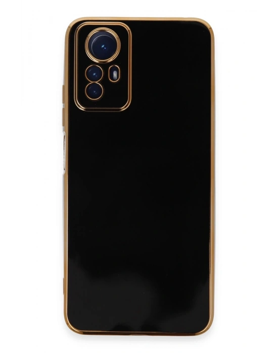 Newface Xiaomi Redmi Note 12S Kılıf Volet Silikon - Siyah