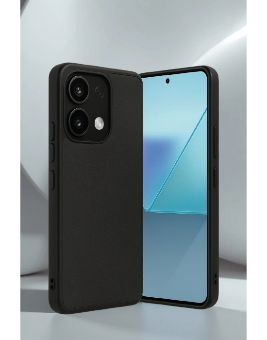 Newface Xiaomi Redmi Note 13 4G Kılıf Aras Deri Kapak - Pudra