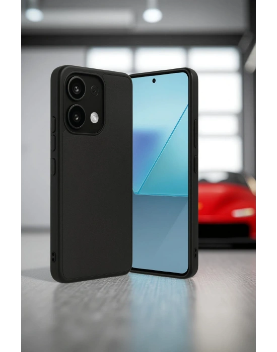 Newface Xiaomi Redmi Note 13 4G Kılıf Aras Deri Kapak - Siyah