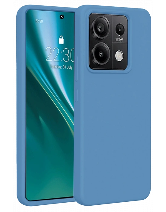 Newface Xiaomi Redmi Note 13 4G Kılıf First Silikon - Mavi