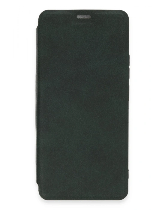 Newface Xiaomi Redmi Note 13 4G Kılıf Flip Cover - Koyu Yeşil