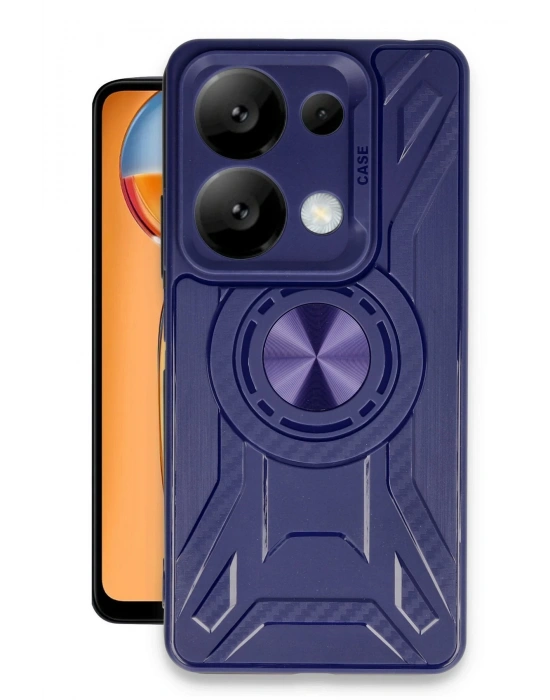 Newface Xiaomi Redmi Note 13 4G Kılıf Lincoln Silikon - Lacivert