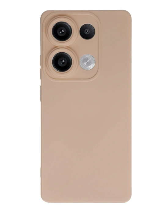 Newface Xiaomi Redmi Note 13 4G Kılıf Nano içi Kadife Silikon - Pudra