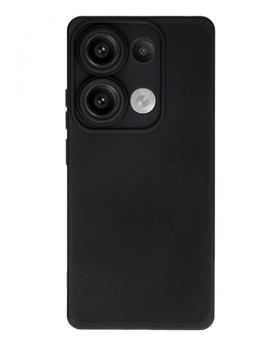 Newface Xiaomi Redmi Note 13 4G Kılıf Nano içi Kadife Silikon - Siyah