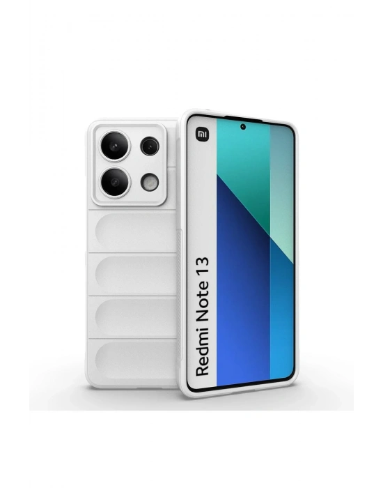 Newface Xiaomi Redmi Note 13 4G Kılıf Optimum Silikon - Krem