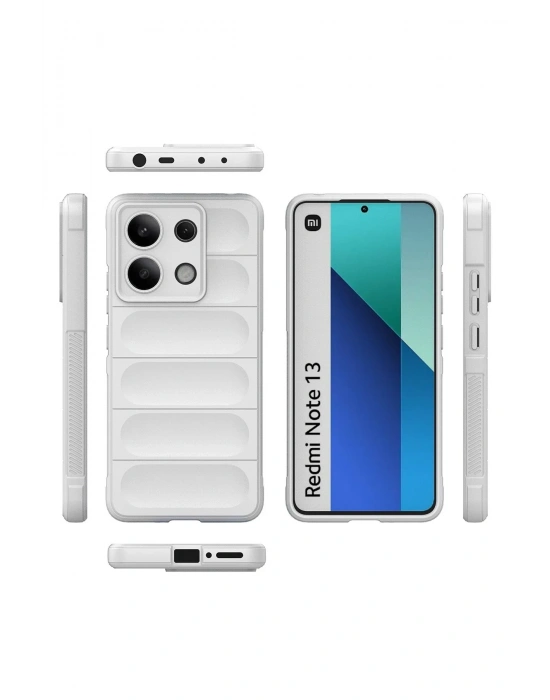 Newface Xiaomi Redmi Note 13 4G Kılıf Optimum Silikon - Krem