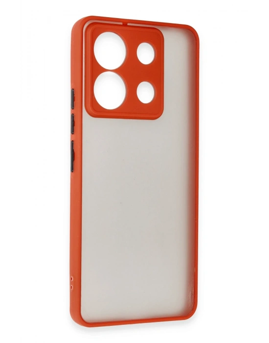 Newface Xiaomi Redmi Note 13 5G Kılıf Montreal Silikon Kapak - Kırmızı