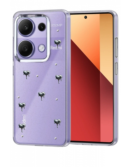 Newface Xiaomi Redmi Note 13 Pro 4G Fiyonk Desenli Kapak - Desen 3