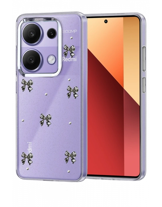 Newface Xiaomi Redmi Note 13 Pro 4G Fiyonk Desenli Kapak - Desen 5