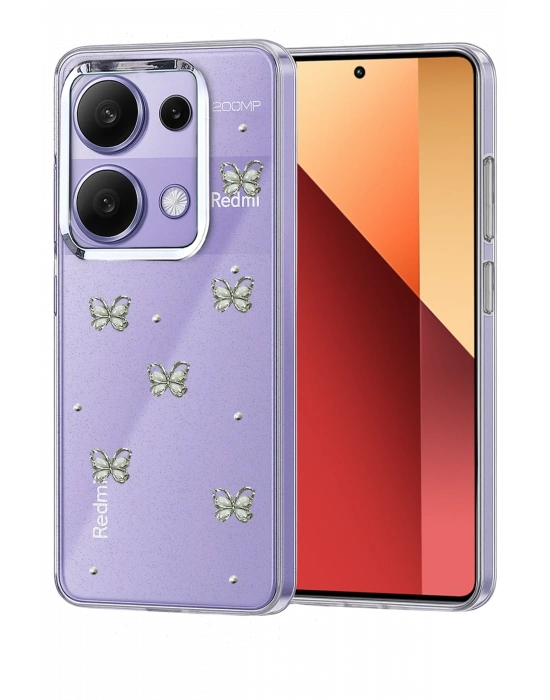 Newface Xiaomi Redmi Note 13 Pro 4G Fiyonk Desenli Kapak - Desen 9