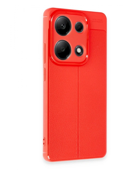 Newface Xiaomi Redmi Note 13 Pro 4G Kılıf Auto Focus Kapak - Kırmızı