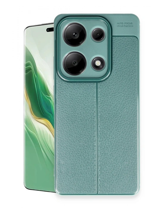 Newface Xiaomi Redmi Note 13 Pro 4G Kılıf Auto Focus Kapak - Koyu Yeşil