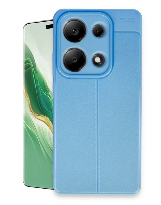 Newface Xiaomi Redmi Note 13 Pro 4G Kılıf Auto Focus Kapak - Mavi