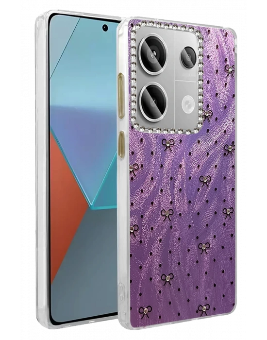 Newface Xiaomi Redmi Note 13 Pro 4G Kılıf Blade Aynalı Desenli Kapak - Desen 2