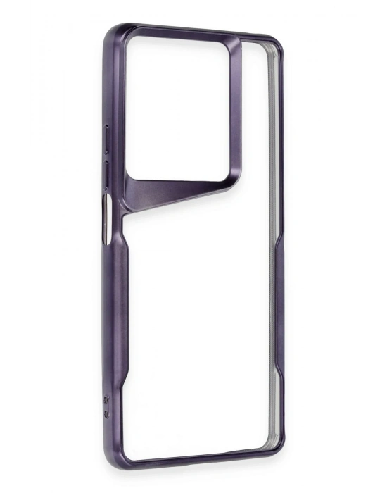 Newface Xiaomi Redmi Note 13 Pro 4G Kılıf Boyi Silikon Kapak - Derin Mor