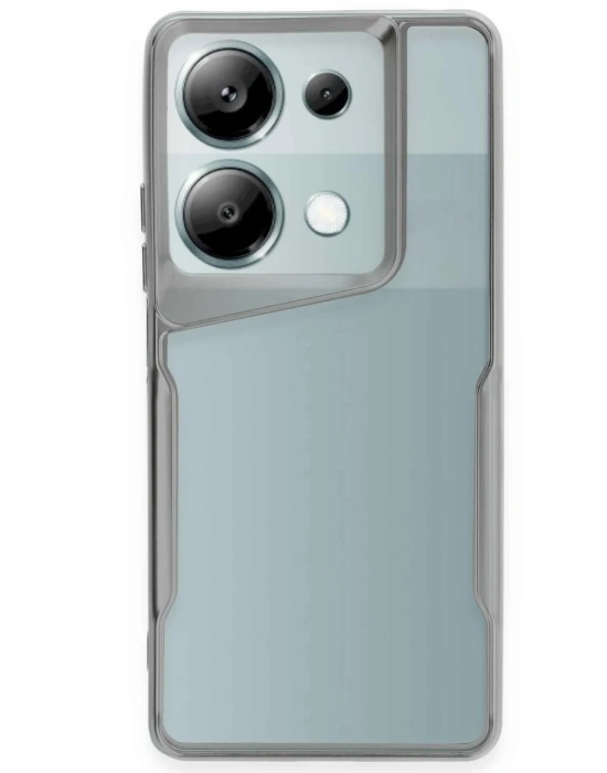 Newface Xiaomi Redmi Note 13 Pro 4G Kılıf Boyi Silikon Kapak - Gümüş