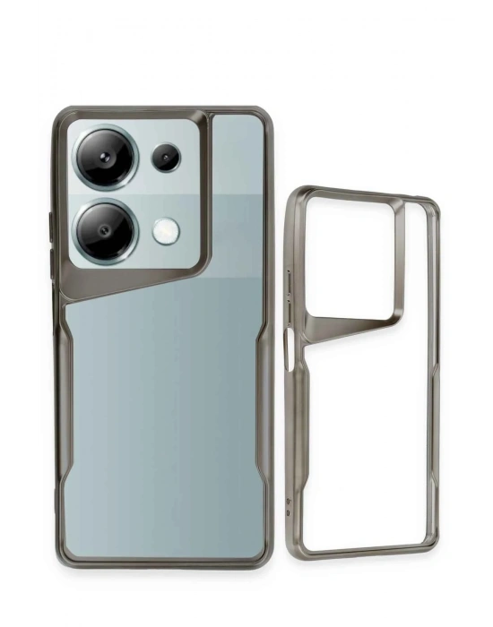 Newface Xiaomi Redmi Note 13 Pro 4G Kılıf Boyi Silikon Kapak - Siyah