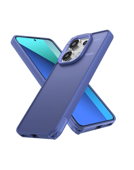 Newface Xiaomi Redmi Note 13 Pro 4G Kılıf Elegant Kapak - Açık Mavi