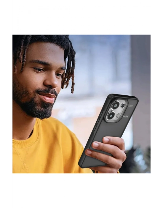 Newface Xiaomi Redmi Note 13 Pro 4G Kılıf Elegant Kapak - Açık Mavi