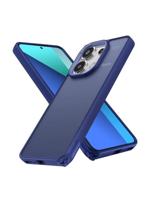 Newface Xiaomi Redmi Note 13 Pro 4G Kılıf Elegant Kapak - Lacivert