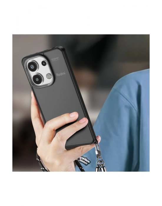 Newface Xiaomi Redmi Note 13 Pro 4G Kılıf Elegant Kapak - Siyah