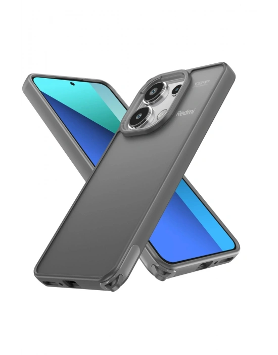 Newface Xiaomi Redmi Note 13 Pro 4G Kılıf Elegant Kapak - Titan Gri