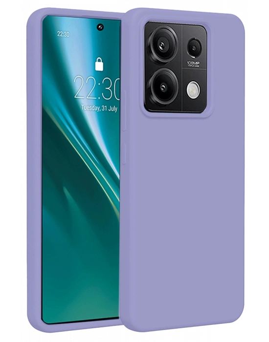 Newface Xiaomi Redmi Note 13 Pro 4G Kılıf First Silikon - Lila