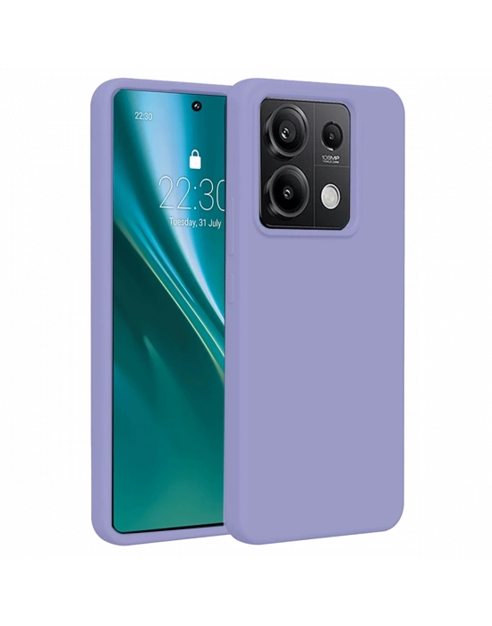 Newface Xiaomi Redmi Note 13 Pro 4G Kılıf First Silikon - Lila