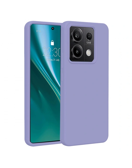 Newface Xiaomi Redmi Note 13 Pro 4G Kılıf First Silikon - Lila