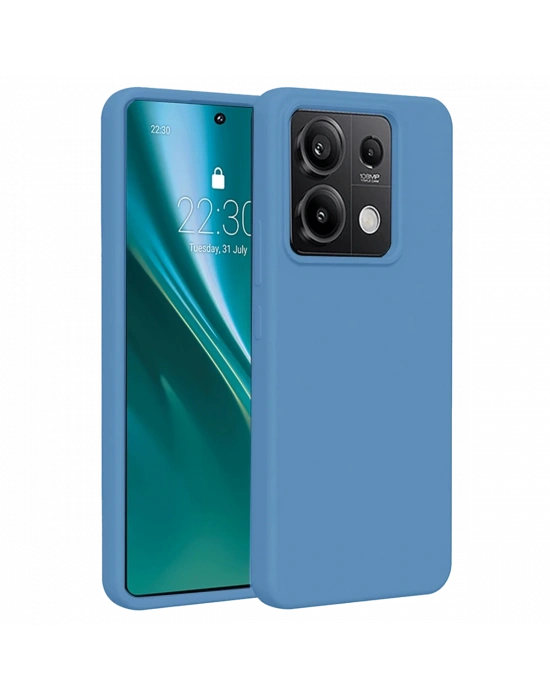 Newface Xiaomi Redmi Note 13 Pro 4G Kılıf First Silikon - Mavi