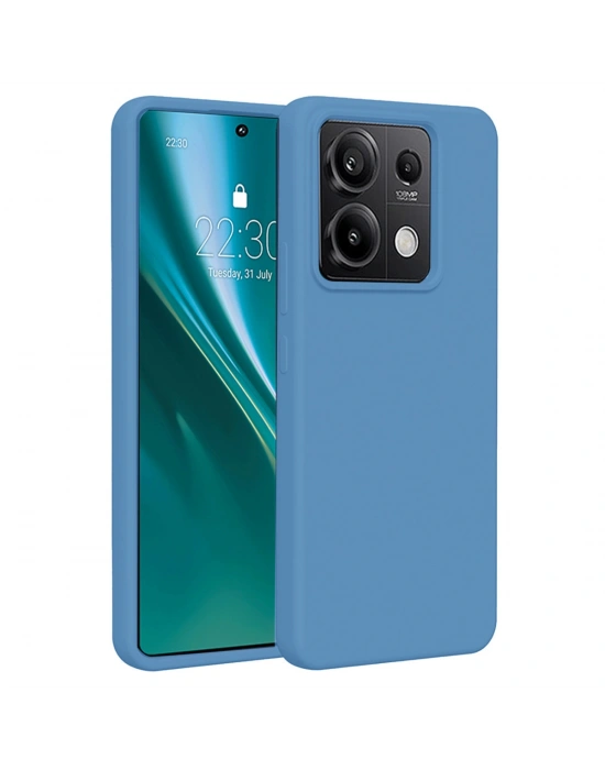 Newface Xiaomi Redmi Note 13 Pro 4G Kılıf First Silikon - Mavi