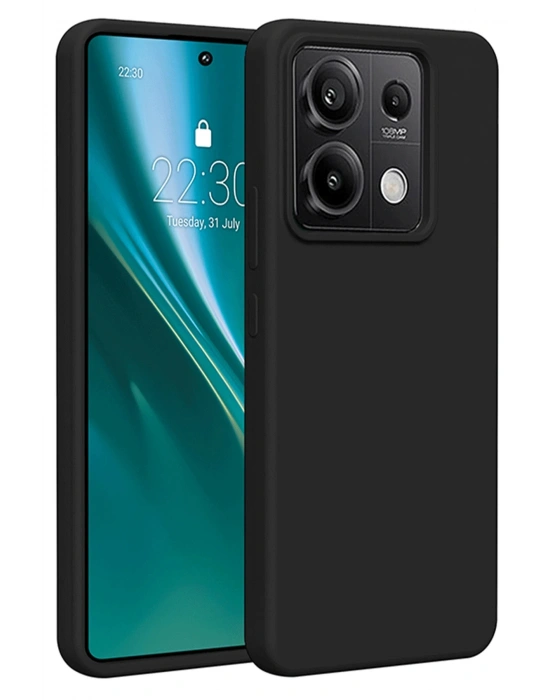 Newface Xiaomi Redmi Note 13 Pro 4G Kılıf First Silikon - Siyah