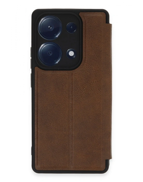 Newface Xiaomi Redmi Note 13 Pro 4G Kılıf Flip Cover - Taba