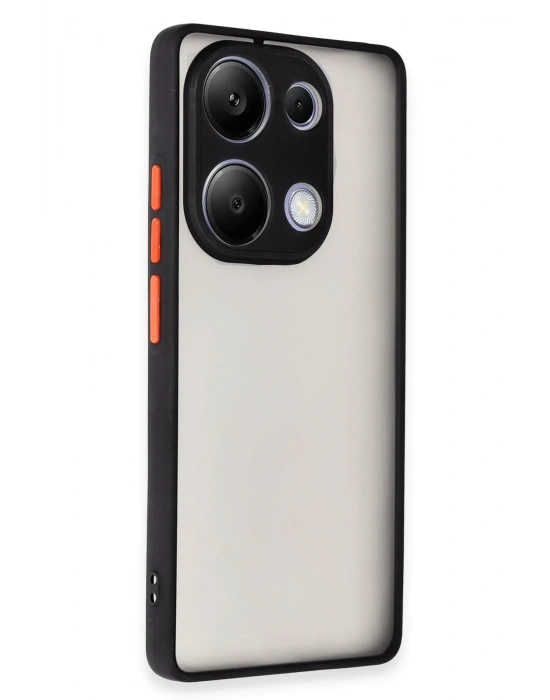 Newface Xiaomi Redmi Note 13 Pro 4G Kılıf Montreal Silikon Kapak - Siyah