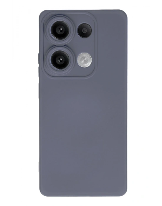 Newface Xiaomi Redmi Note 13 Pro 4G Kılıf Nano içi Kadife Silikon - Gri