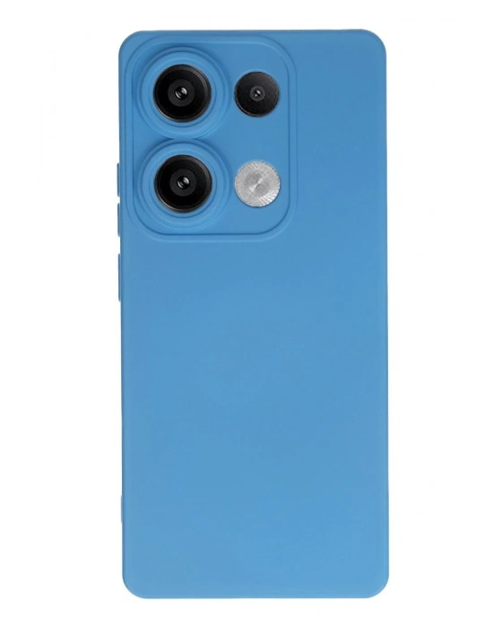 Newface Xiaomi Redmi Note 13 Pro 4G Kılıf Nano içi Kadife Silikon - Mavi