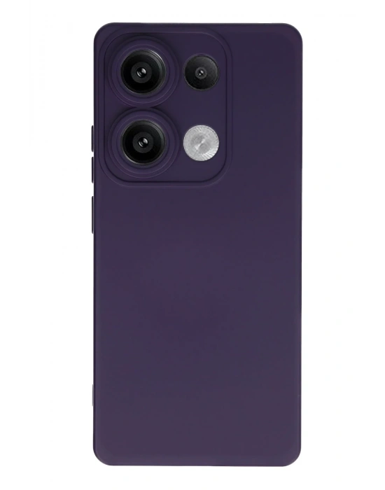 Newface Xiaomi Redmi Note 13 Pro 4G Kılıf Nano içi Kadife Silikon - Mor