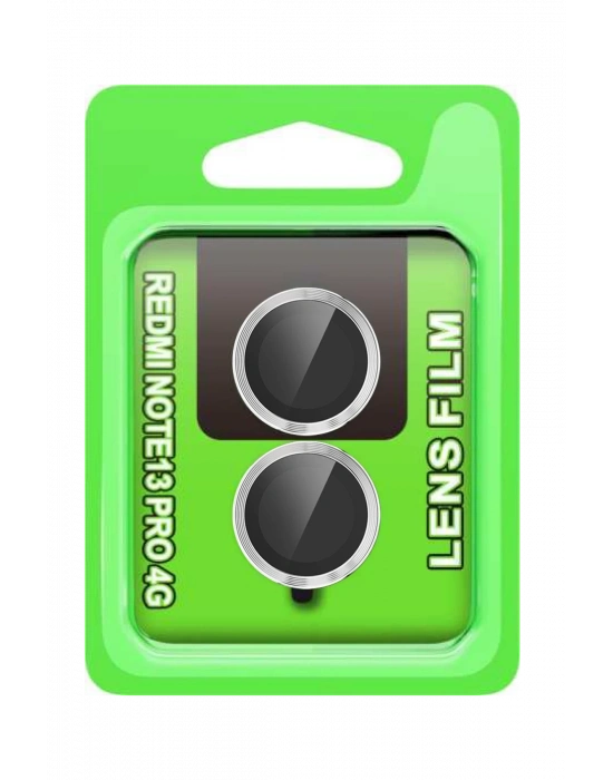 Newface Xiaomi Redmi Note 13 Pro 4G Raze Metal Kamera Lens - Gümüş