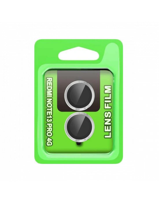 Newface Xiaomi Redmi Note 13 Pro 4G Raze Metal Kamera Lens - Gümüş