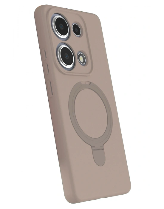 Newface Xiaomi Redmi Note 13 Pro 4G Regal Magsafe Standlı Kapak - Çöl Titanyum