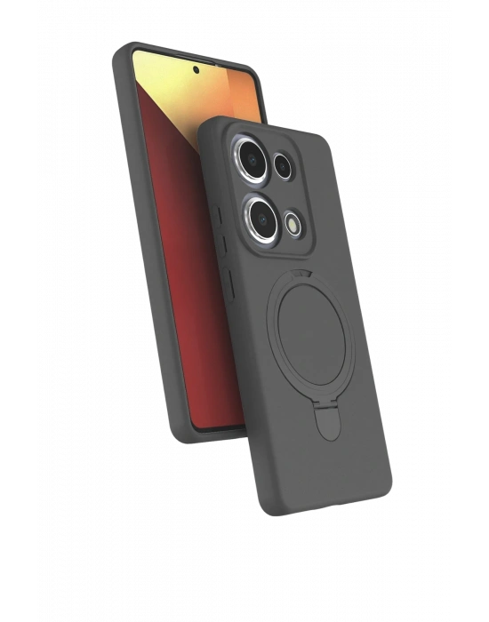 Newface Xiaomi Redmi Note 13 Pro 4G Regal Magsafe Standlı Kapak - Titan Gri