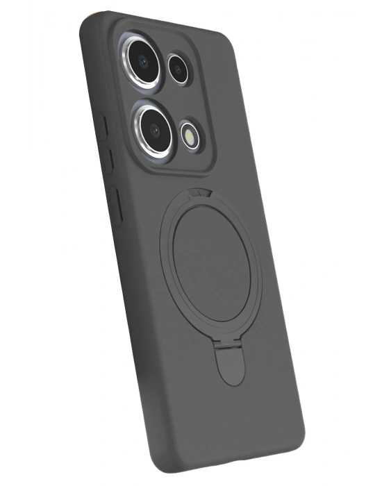 Newface Xiaomi Redmi Note 13 Pro 4G Regal Magsafe Standlı Kapak - Titan Gri