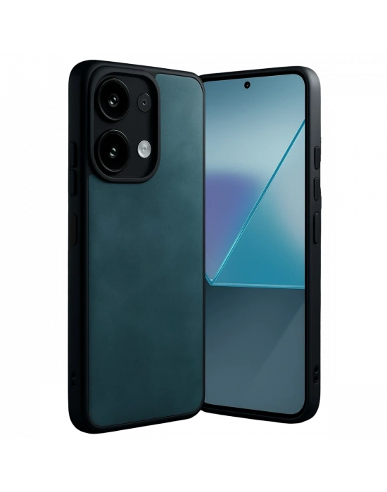 Newface Xiaomi Redmi Note 13 Pro 5G Kılıf Aras Deri Kapak - Koyu Yeşil