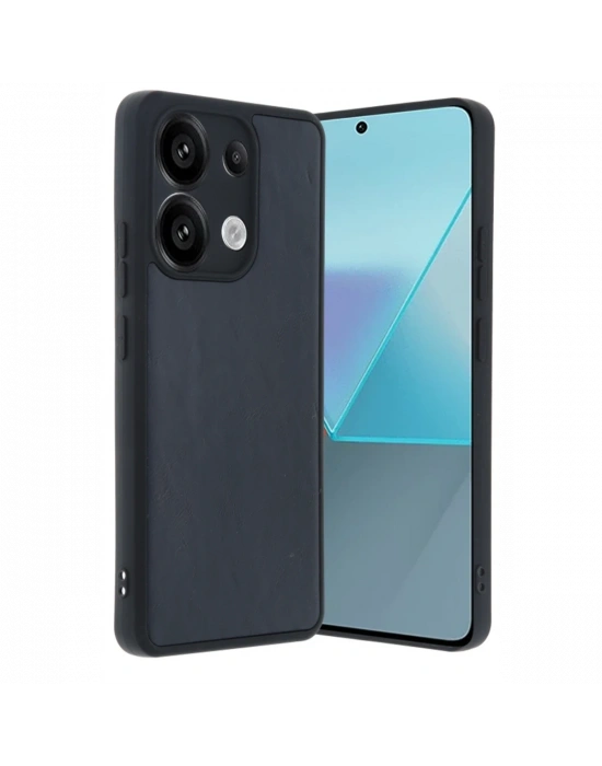 Newface Xiaomi Redmi Note 13 Pro 5G Kılıf Aras Deri Kapak - Lacivert