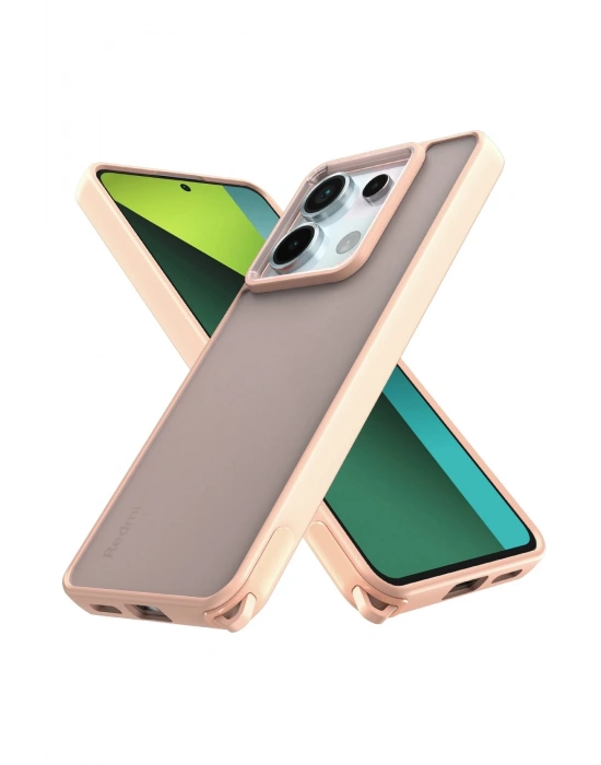 Newface Xiaomi Redmi Note 13 Pro 5G Kılıf Elegant Kapak - Pudra